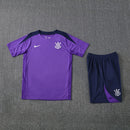 Kit treino Corinthians 2025/26 Nike masculino Roxo com camisa e short