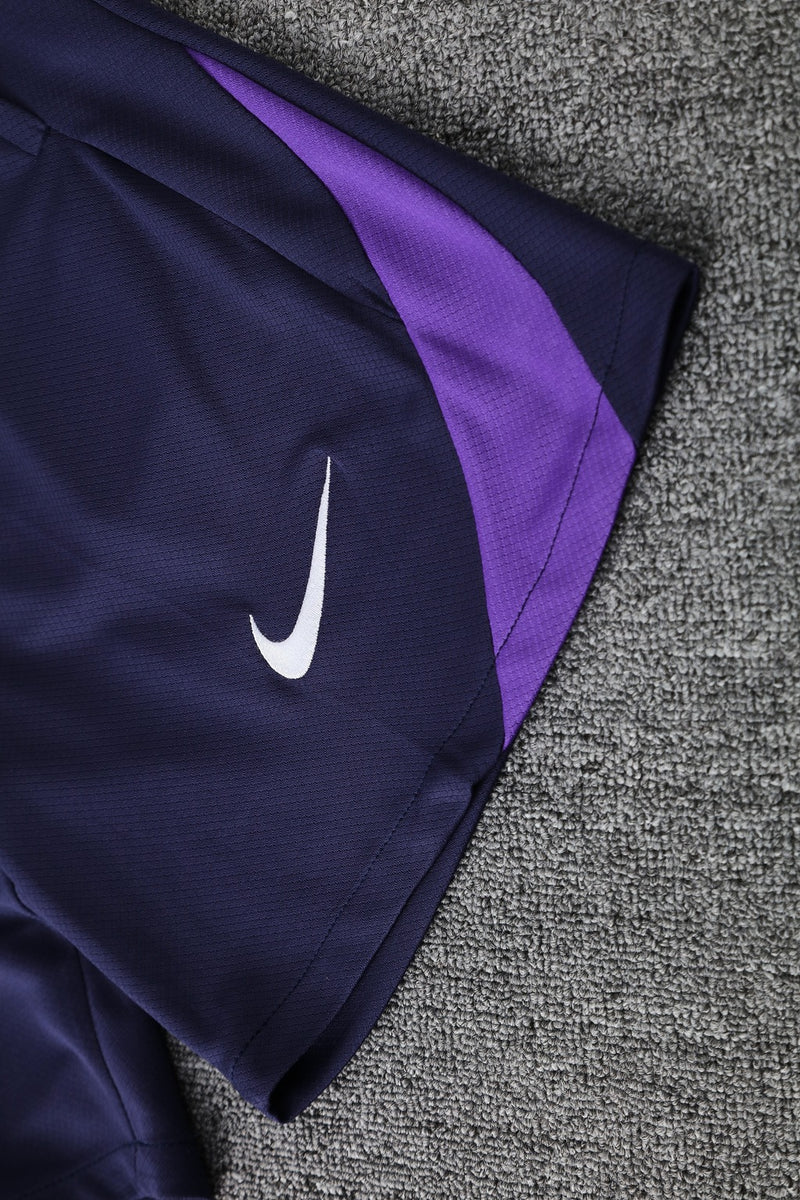 Kit treino Corinthians 2025/26 Nike masculino Roxo com camisa e short
