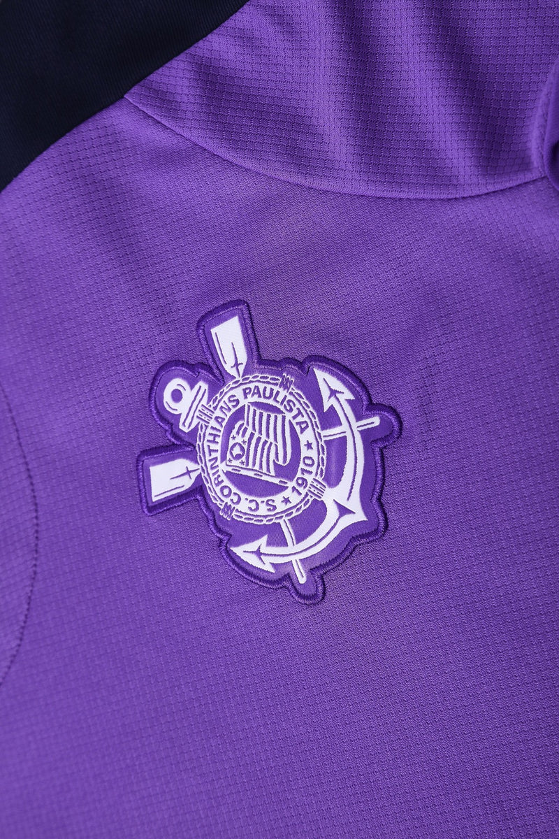 Kit treino Corinthians 2025/26 Nike masculino Roxo com camisa e short