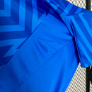 Camisa Palmeiras Goleiro 2024/25 Torcedor Masculina, cor azul, escudo do Verdão bordado, tecido leve e respirável