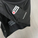 Camisa Vasco Home 2024/25 Torcedora Feminina Adidas preta e branca com faixa transversal e escudo bordado