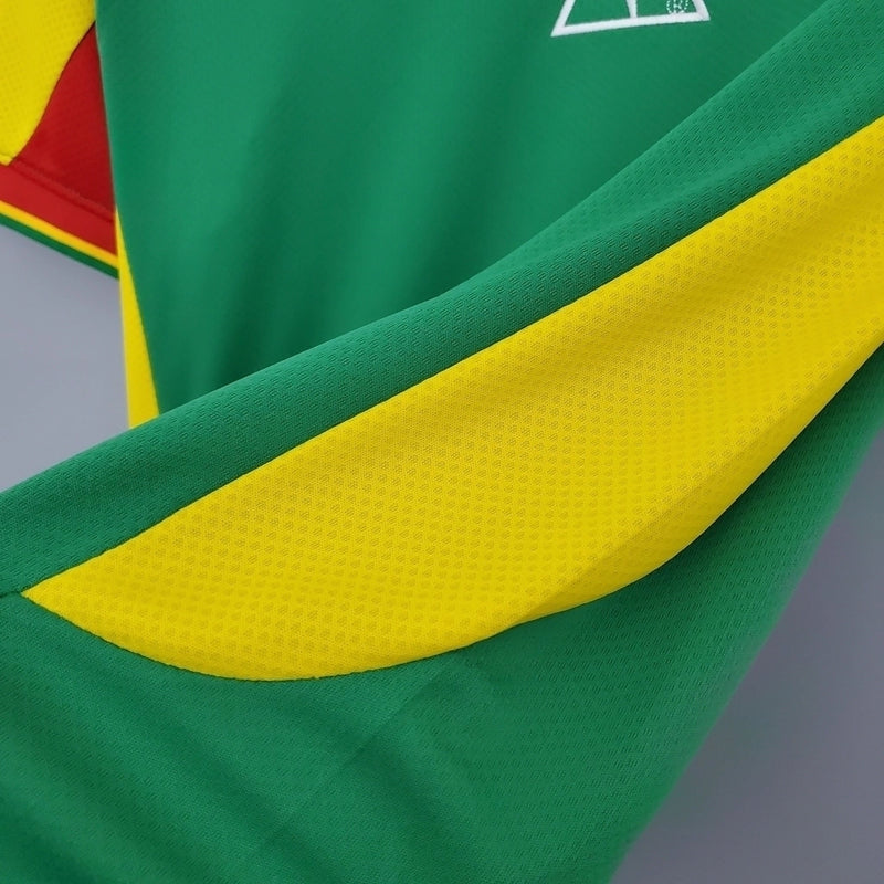 Camisa Senegal retrô 2002 2003 verde masculina titular seleção africana Copa do Mundo uniforme clássico futebol anos 2000Camisa Senegal 2002 retrô
Camisa Senegal Copa do Mundo 2002
Camisa Senegal verde titular
Camisa Senegal futebol retrô
Uniforme retrô seleção Senegal masculina