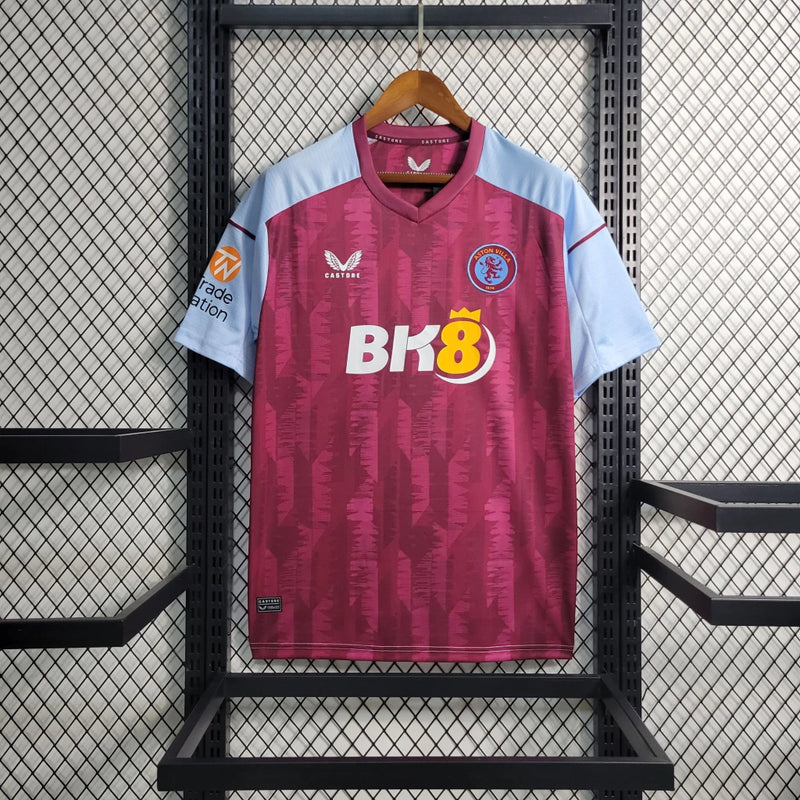 Camisa Aston Villa Home (1) 2023/24 Castore Torcedor Masculina