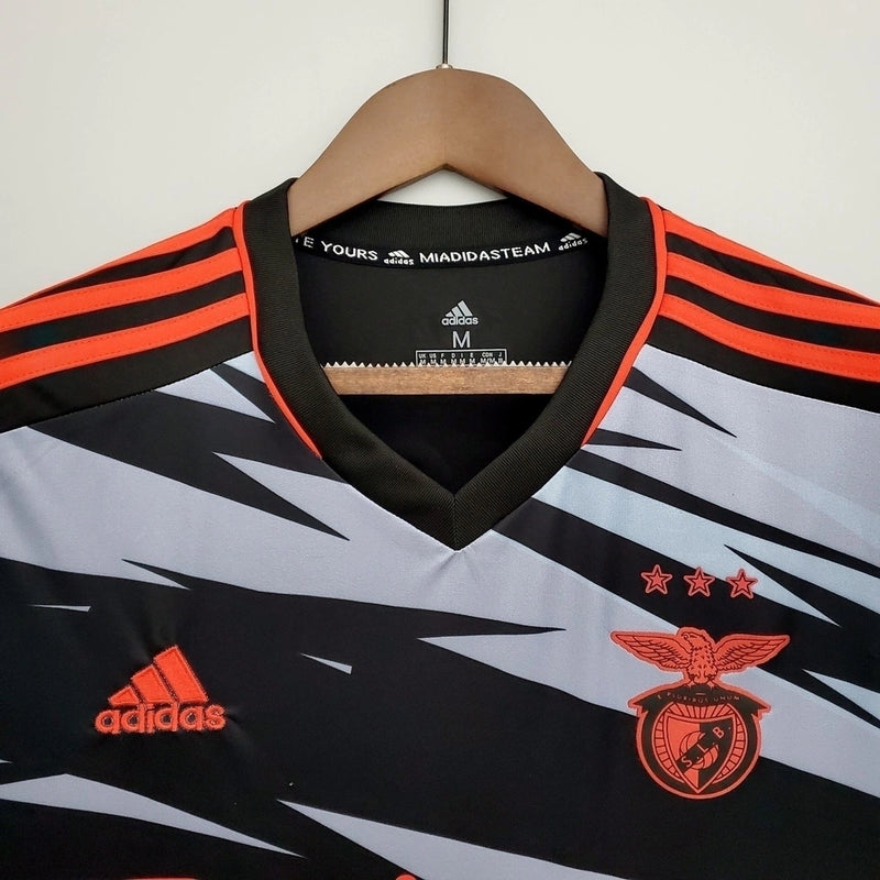 Camisa Benfica III Adidas 2021/22 Torcedor Masculina - Preto