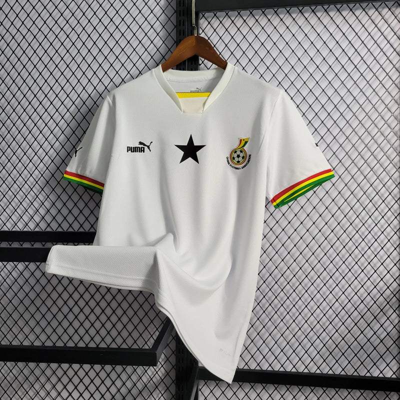 Camisa Gana Home I 2022/23 Puma Torcedor Masculina - Branca