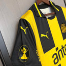 Camisa Peñarol Home I 2025/26 Torcedor Masculina Amarela e Preta, uniforme clássico, futebol uruguaio, escudo bordado, conforto, estilo e tradição para torcedores"