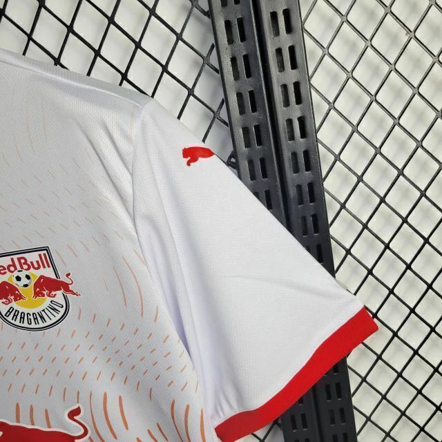 Camisa RB Bragantino Home I 2025/26 Puma torcedor masculina - Branca/vermelha
