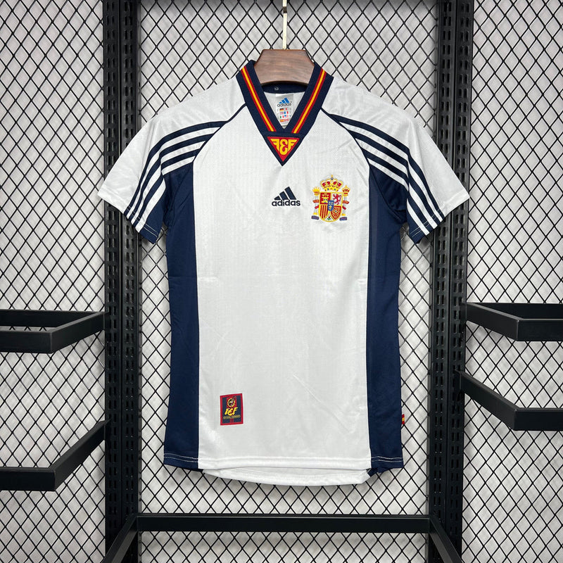 Camisa Espanha Retrô Away 1998 Torcedor masculina
