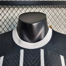 Camisa Corinthians away II 2023 2024 Nike jogador masculina preta com escudo em alto-relevo e tecnologia Dri-FIT ADV