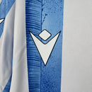 Camisa Real Sociedad Home I 2023/24 Torcedor Masculina - Branca e Azul
