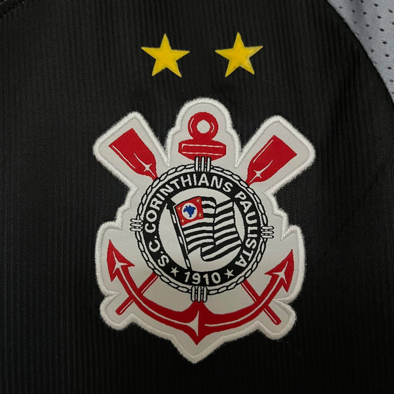Camisa Corinthians third III 1999 Topper torcedor  masculina - Preto