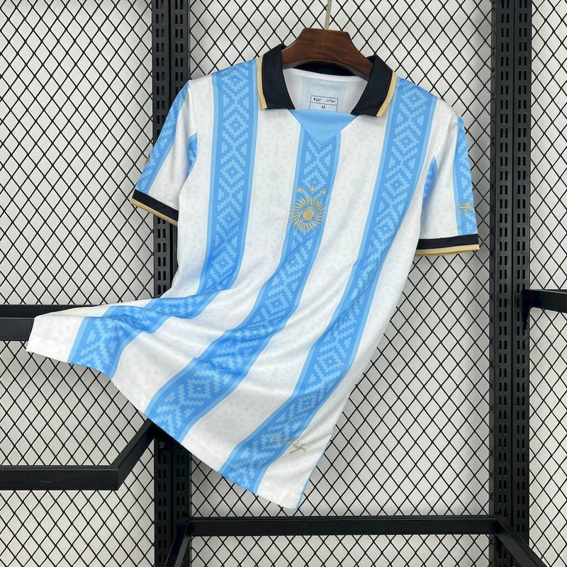 Camisa Argentina 'La Pulga' 2025 Comma Football Torcedor Masculina