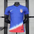 "Camisa Estados Unidos Away II 2024/25 Nike Jogador Masculina azul, uniforme torcedor USA soccer, versão jogador com ajuste atlético, escudo bordado e tecido leve Dri-FIT ADV."
camisa Estados Unidos 2024/25 jogador
camisa USA soccer Away azul
camisa seleção EUA versão jogador
uniforme Nike Estados Unidos masculina