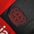 Camisa Bayer Leverkusen Home 2023/24 Torcedor Masculina Adidas oficial vermelha e preta com escudo bordado