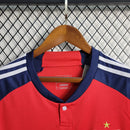 Camisa Universidad de Chile Away II 2023/24 Adidas Torcedor Masculina Vermelha, uniforme de futebol La U, camiseta torcida masculina, kit torcedor Chile, camisa de jogo Adidas La U, produto oficial de torcedor universitario, camisa colecionador futebol Chile"