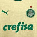 Kit Infantil Palmeiras Third (3) 2024/25 Puma – uniforme oficial completo com camisa, short e meião para crianças torcedoras do Verdão.