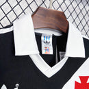 Camisa Vasco da Gama Home I 1988/89 Adidas Retrô Masculina, com listras pretas e brancas, escudo bordado do clube e design clássico de manga curta"