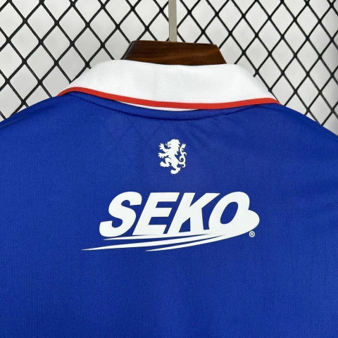 Camisa Rangers Home I 2025/26 Castore Torcedor Masculina Azul, design clássico e confortável, símbolo de tradição e paixão pelo Rangers FC.”