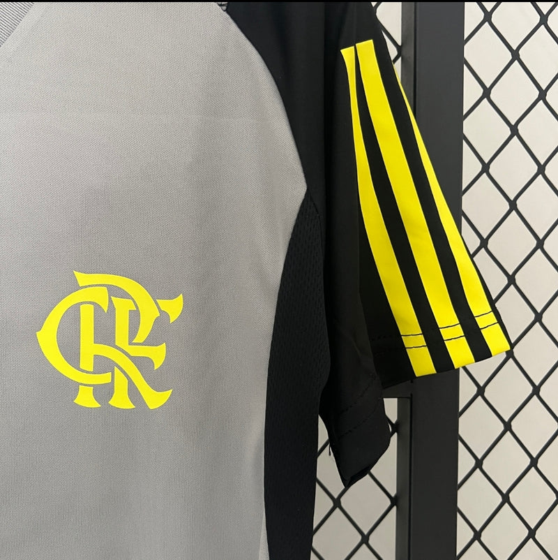 Camisa flamengo Treino 2024/25 Adidas Torcedor Masculina - cinza