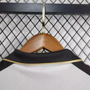 Camisa Manchester United "Dupla Face" Centenário Liga Inglesa 2001/02 Retrô Umbro - Branca e Dourada