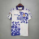 Camisa Retrô Real Madrid Third III 1996/97 Kelme Retrô Masculina - Branca e Lilás
