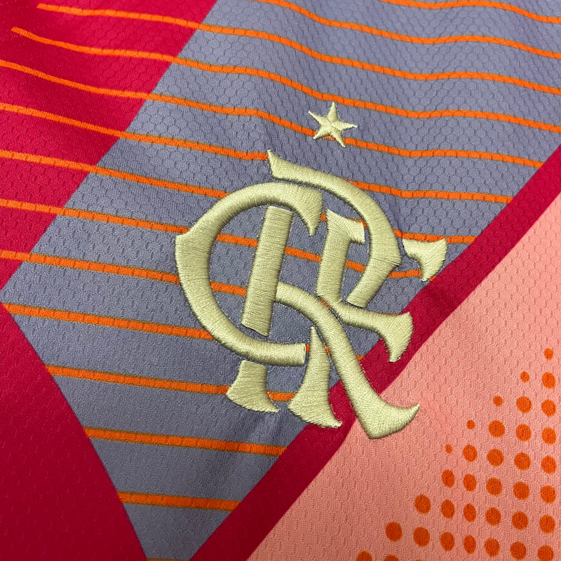 Camisa flamengo goleiro 2025/26 Adidas torcedor masculina - Rosa
