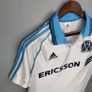 Camisa Olympique de Marseille Retrô Home 1998/99 Torcedor Masculina - branca