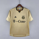 Camisa Bayern de Munique Away II 2004/05 Adidas Retrô Masculina - Dourada