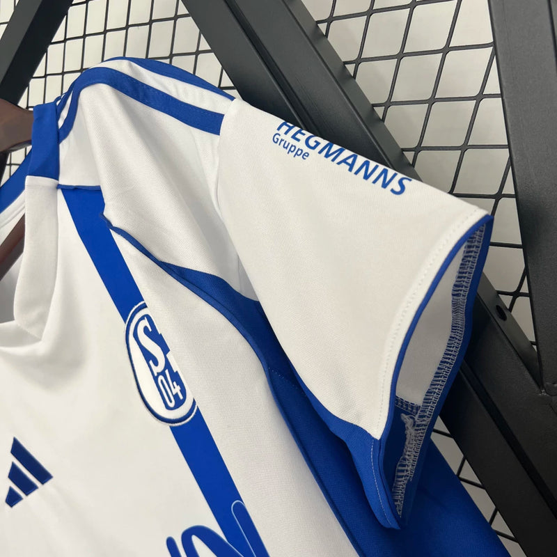 Camisa Schalke 04 Away II 2025/26 Adidas Torcedor Masculina - Branca