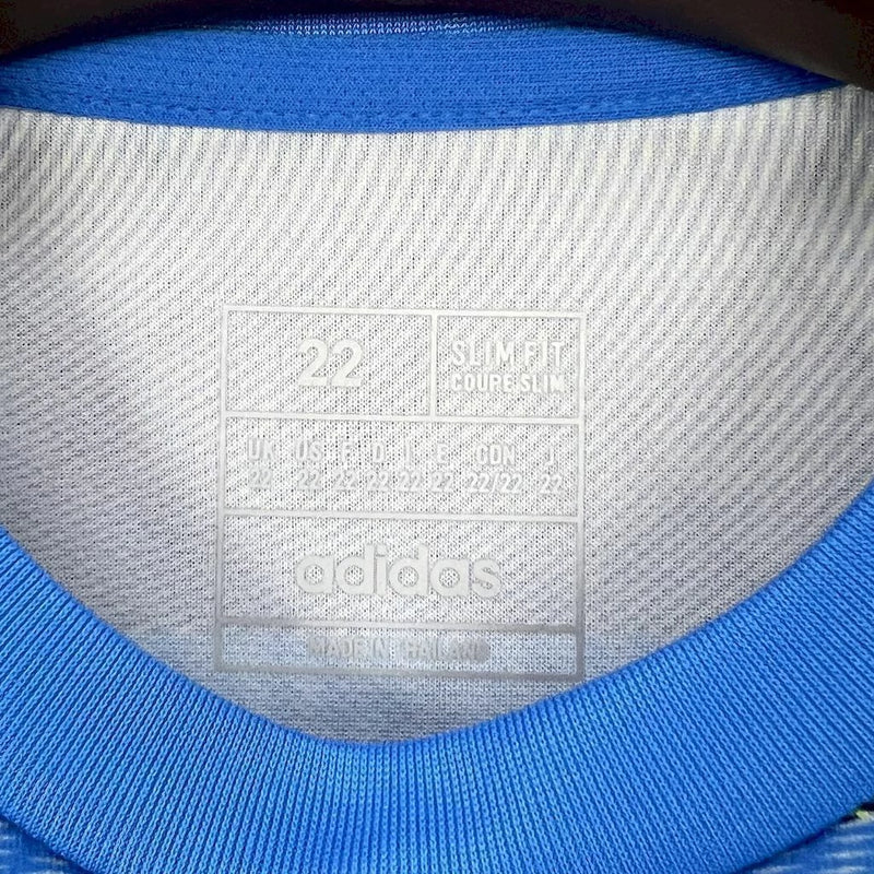 Kit Infantil Real Madrid Pré-Jogo 2025/26 Adidas - Azul/cinza