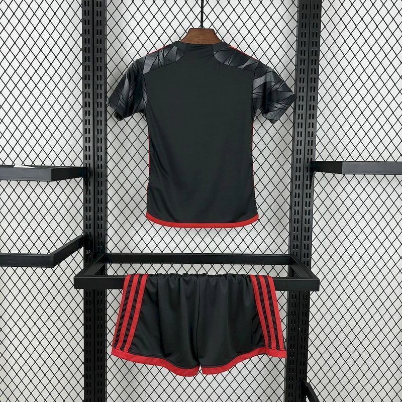 Kit Infantil Flamengo Third (3) 2024/25 Adidas torcedor
