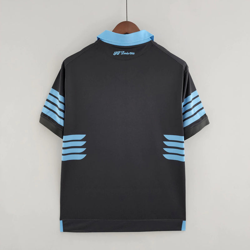 Camisa Lazio Retrô Away 2015/16 Torcedor Masculina - Preto