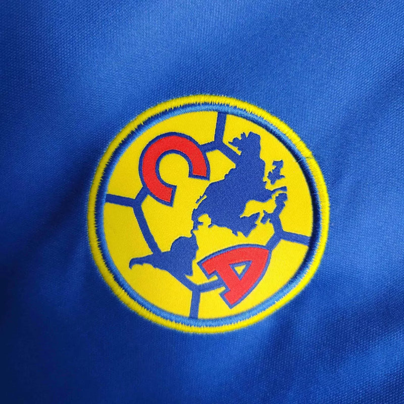 Camisa Club América Away II 2023/24 Torcedor Masculina Azul Nike, uniforme alternativo confortável e estiloso, futebol mexicano, manto das Águias"