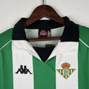 Camisa Retrô Real Betis 98/99 Home - Masculina - Modelo Torcedor - Branca e Verde