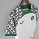 Camisa Nigéria Away II 2022/23 Nike Torcedor Masculina branca – uniforme de futebol seleção nigeriana, modelo away moderno com design da Nike para torcedores e colecionadores."Camisa Nigéria Away 2022/23
Camisa seleção Nigéria branca
Camisa Nigéria Nike 2022
Camisa Nigéria 2022/23 torcedor
Uniforme Nigéria Nike Away
Camisa Nigéria masculina original
Camisa de futebol Nigéria Nike
Camisa Nigéria para colecionador