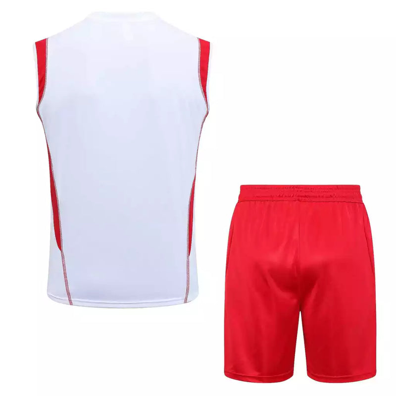 Kit Regata de Treino Flamengo 2023 - Masculina - Creme