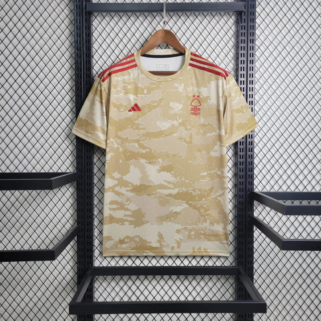 Camisa Nottingham Forest Pré-Jogo 2023/24 Adidas Torcedor Masculina