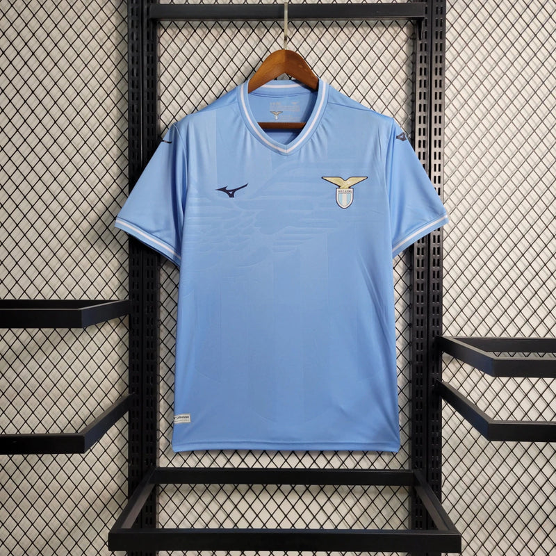 Camisa Lázio Home (1) 2023/24 Mizuno Torcedor Masculina