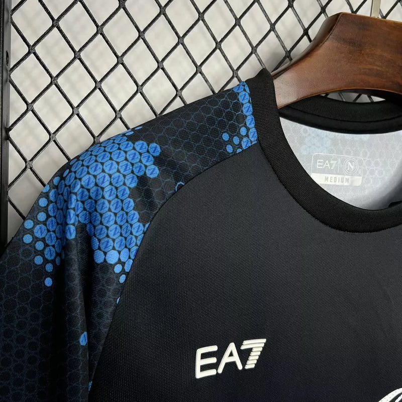Camisa Napoli Pré-Jogo 2024/25 EA7 Torcedor Masculina