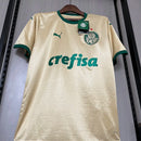 Camisa Palmeiras Third III 2024/25 Puma Torcedor Masculina dourada, modelo oficial do Verdão disponível na Wazemix, ideal para torcedores e colecionadores."