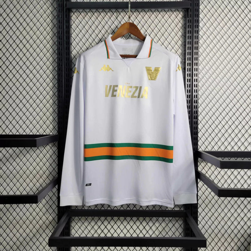 Camisa Venezia Away II 2023/24 Kappa Torcedor Masculina Branca - Manga Longa