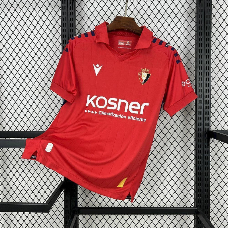 Camisa Osasuna Home I 2025/26 Torcedor Masculina - Vermelha