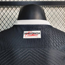 Camisa Corinthians away II 2023 2024 Nike jogador masculina preta com escudo em alto-relevo e tecnologia Dri-FIT ADV