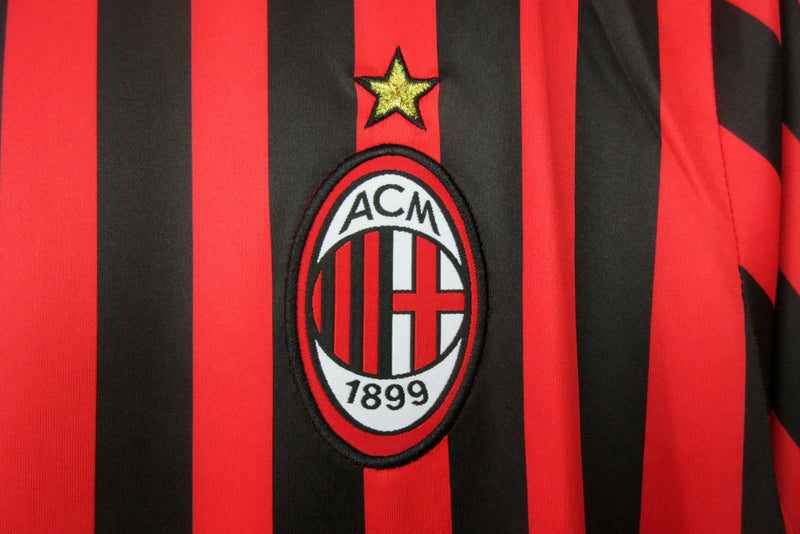 Camisa Milan Retro Home (1)  2011/2012 Adidas Torcedor Masculina