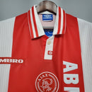 Camisa Ajax Home I 1997/98 Umbro Retrô Masculina - Branca