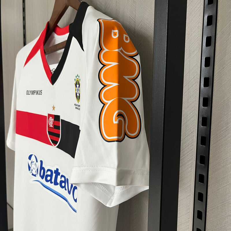 Camisa Flamengo Retrô 2010 Torcedor masculina - branca