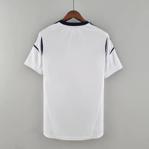 Camisa Los Angeles Galaxy Home I 2011/12 Adidas Retrô Masculina Branca, uniforme histórico da MLS, faixa diagonal azul, Beckham, Donovan, Keane, Waze Mix"