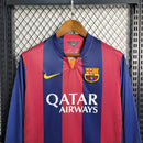 Camisa Retrô Barcelona 14/15 Manga Longa Nike - Vermelho+Azul