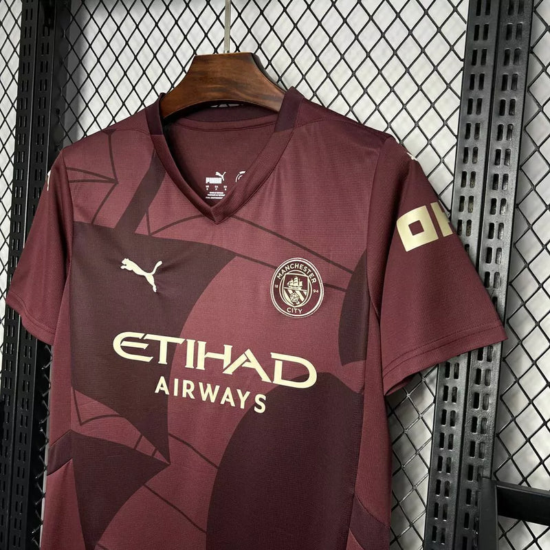 Camisa Manchester City III 24/25  Puma Torcedor Masculina - Bordô