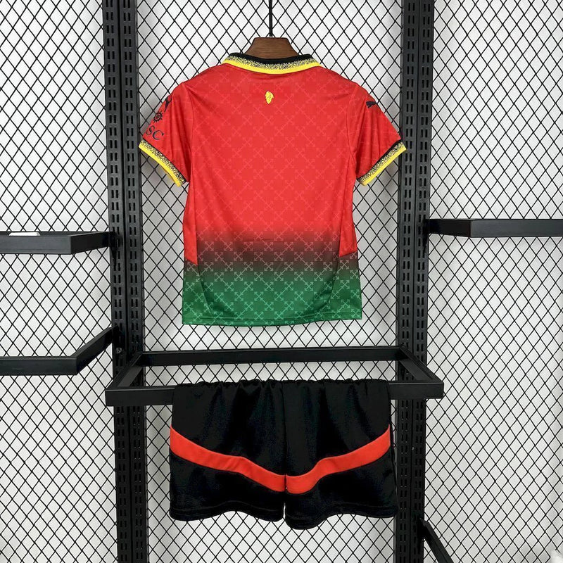 Uniforme Milan x Off White 2025/26 Puma infantil – Conjunto completo para crianças apaixonadas por futebol e moda